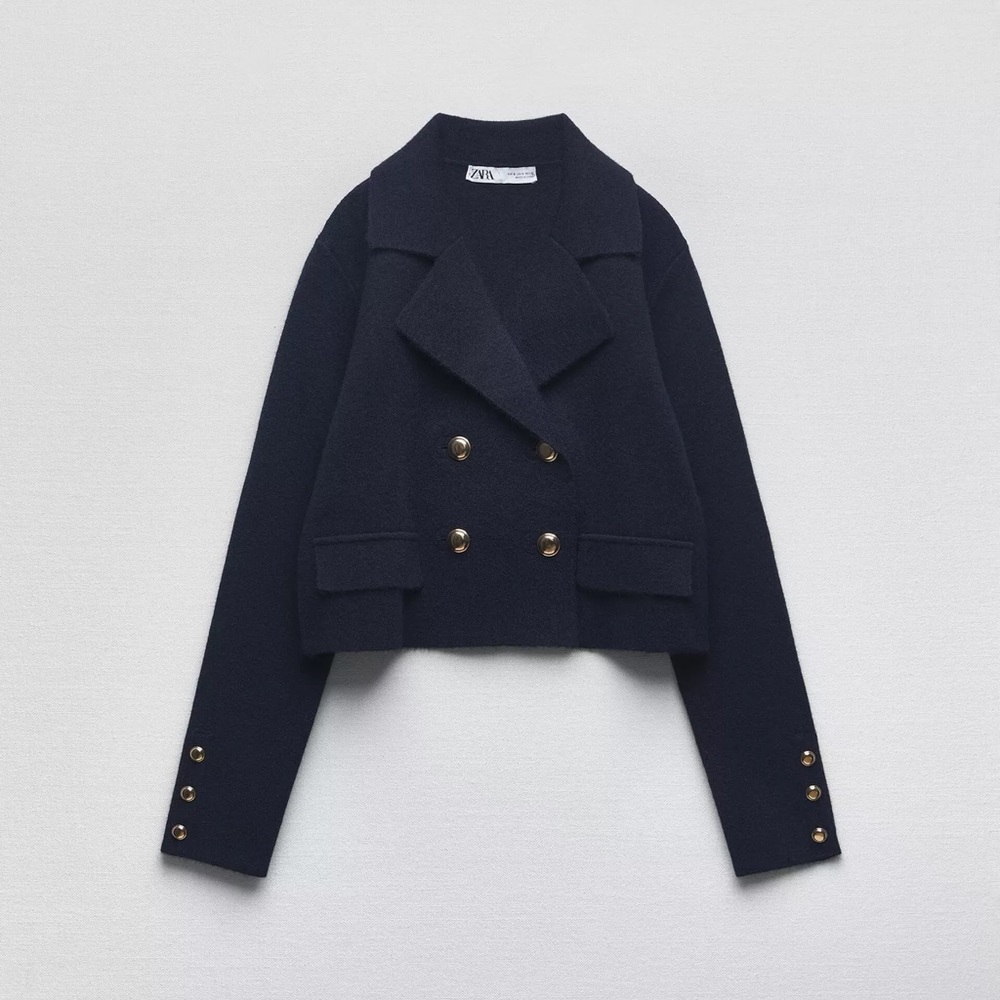 Zara CROPPED -KNIT CARDIGAN